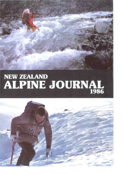 New Zealand Alpine Journal 1986 Vol 39 cover